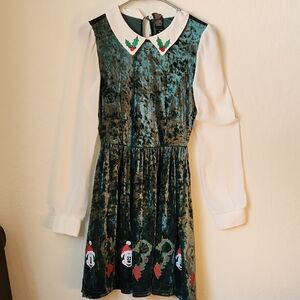Mickey Mouse Velvet Christmas Dress
